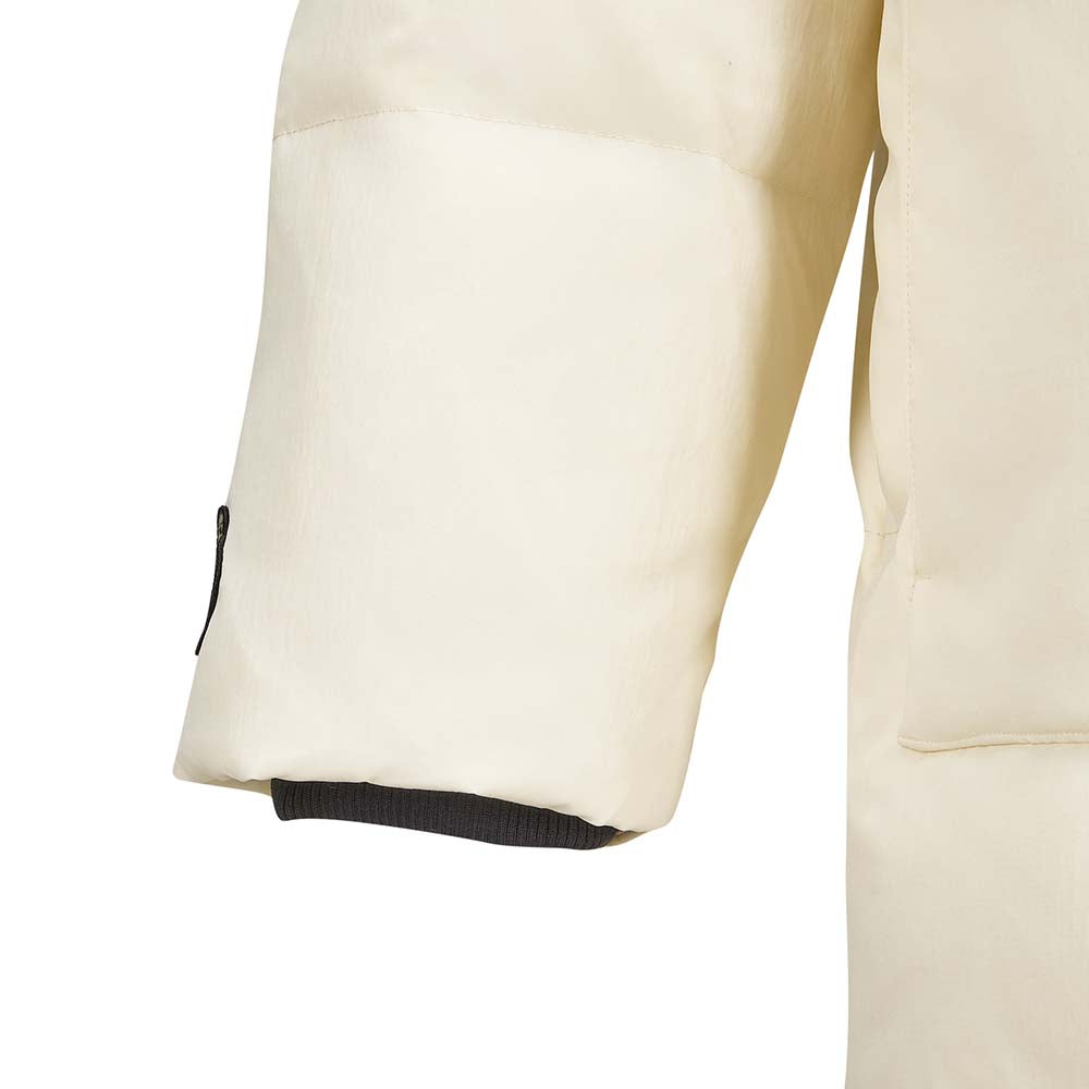 Skechers X SmileyWorld Woven Down Parka, men's lifestyle apparel in Seed Pearl