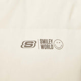 Skechers X SmileyWorld Woven Down Parka, men's lifestyle apparel in Seed Pearl