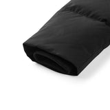 Skechers men's Diamond Woven Down Jacket in Black Beauty for lifestyle wear