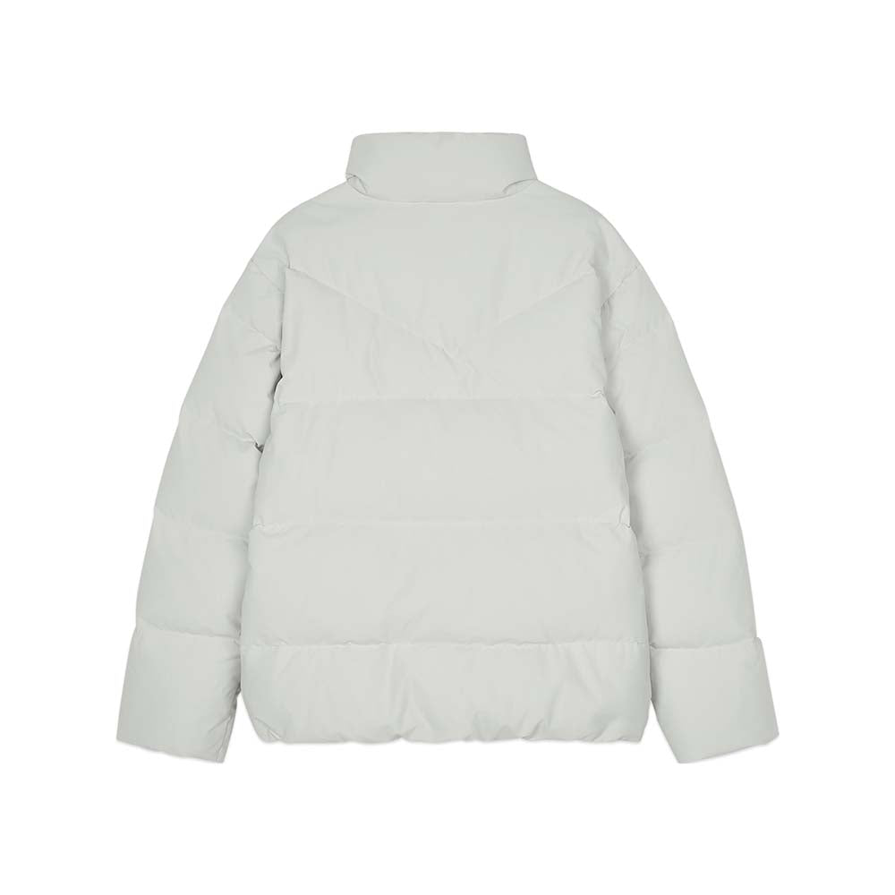 Skechers men's Diamond Woven Down Jacket in Vapor Blue for lifestyle wear