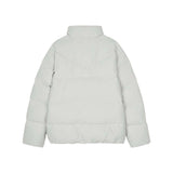 Skechers men's Diamond Woven Down Jacket in Vapor Blue for lifestyle wear