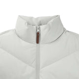 Skechers men's Diamond Woven Down Jacket in Vapor Blue for lifestyle wear