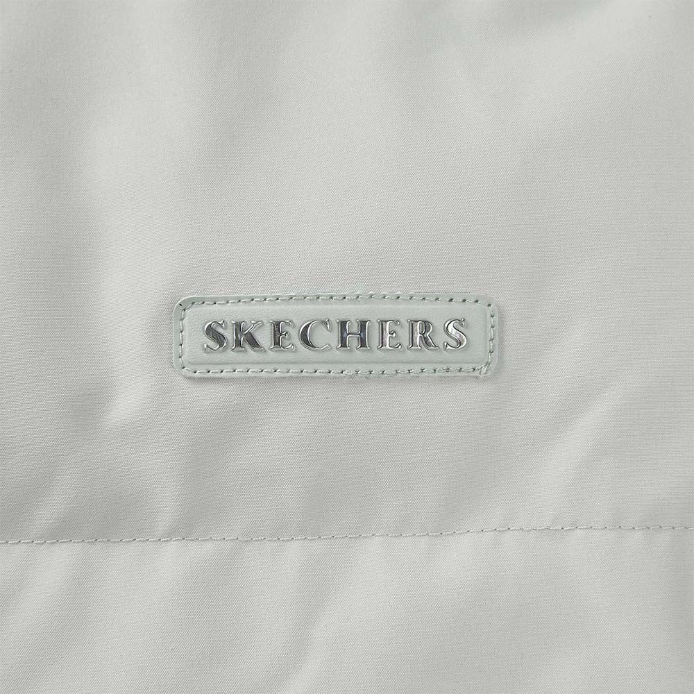 Skechers men's Diamond Woven Down Jacket in Vapor Blue for lifestyle wear