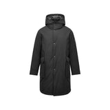 Skechers men's Diamond Woven Down Coat in Black Beauty for lifestyle wear