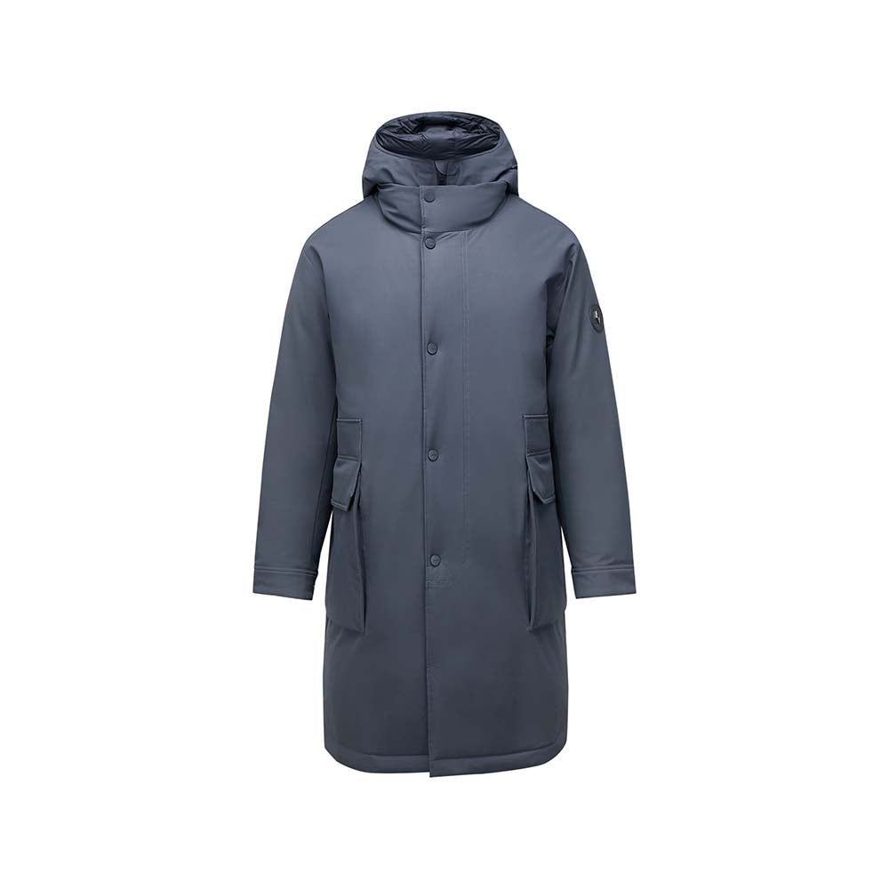 Skechers men's Diamond Woven Down Coat in India Ink for lifestyle wear