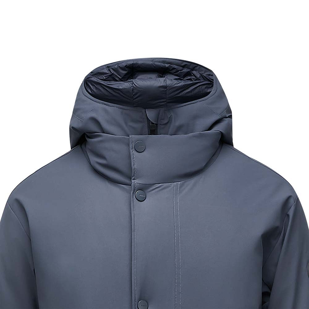 Skechers men's Diamond Woven Down Coat in India Ink for lifestyle wear