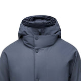 Skechers men's Diamond Woven Down Coat in India Ink for lifestyle wear