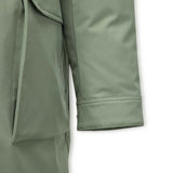 Skechers men's Diamond Woven Down Coat in Basil Gray for lifestyle wear