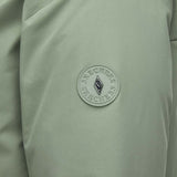 Skechers men's Diamond Woven Down Coat in Basil Gray for lifestyle wear