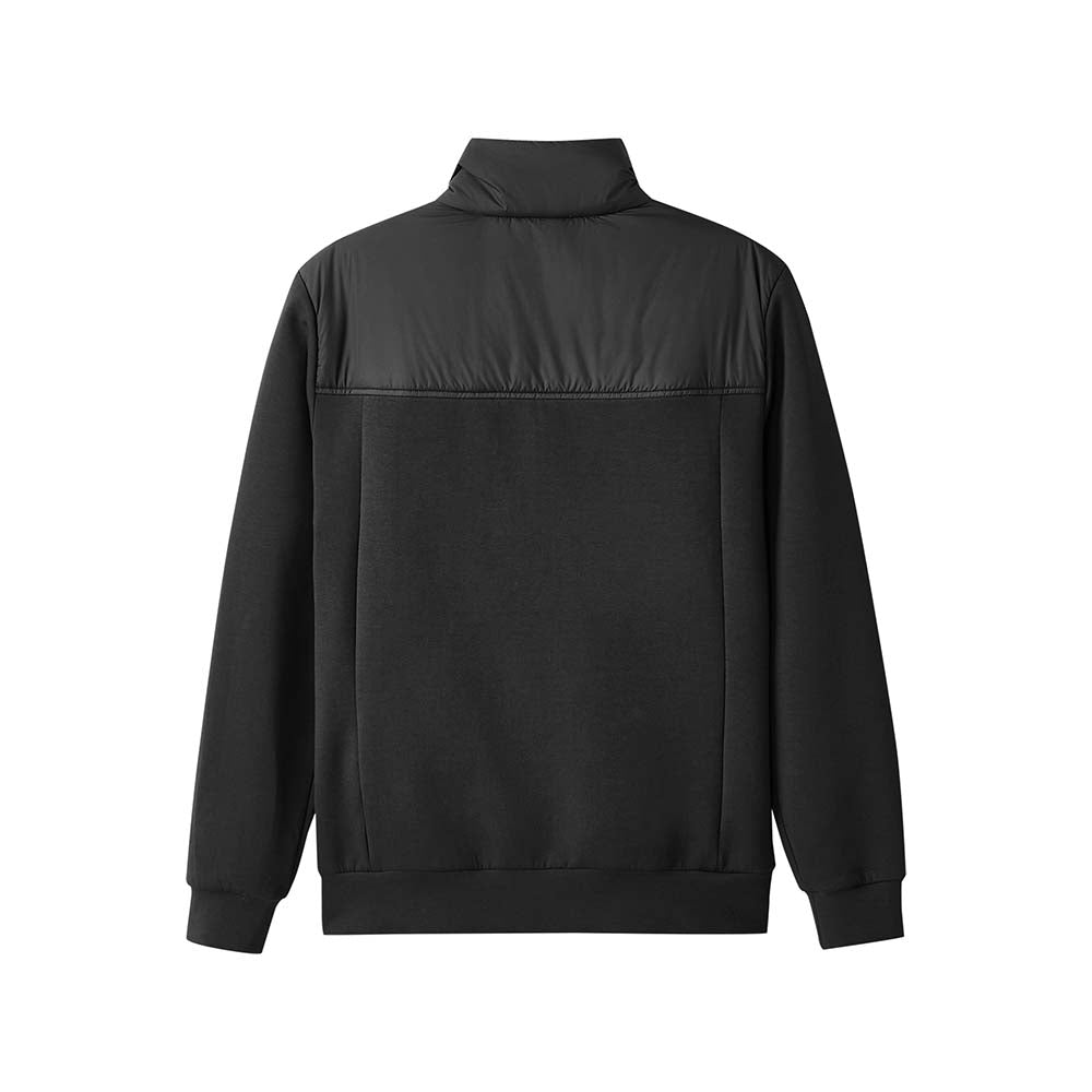 Skechers men's Diamond Woven Quilted Jacket in Black Beauty for lifestyle wear