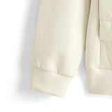 Skechers men's Diamond Woven Quilted Jacket in Almond White for lifestyle wear