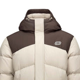 Skechers men's Go Trail Woven Down Jacket in Peyote for outdoor performance wear