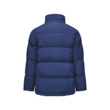 Skechers men's Basic Leisure Woven Down Jacket in Medieval Blue for lifestyle wear