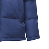 Skechers men's Basic Leisure Woven Down Jacket in Medieval Blue for lifestyle wear