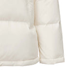 Skechers men's Basic Leisure Woven Down Jacket in Whisper White for lifestyle wear
