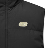 Skechers men's Sport-Utility Woven Down Vest in Black Beauty for lifestyle wear