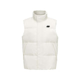 Skechers men's Sport-Utility Woven Down Vest in Vanilla Ice for lifestyle wear