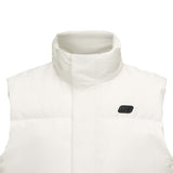 Skechers men's Sport-Utility Woven Down Vest in Vanilla Ice for lifestyle wear