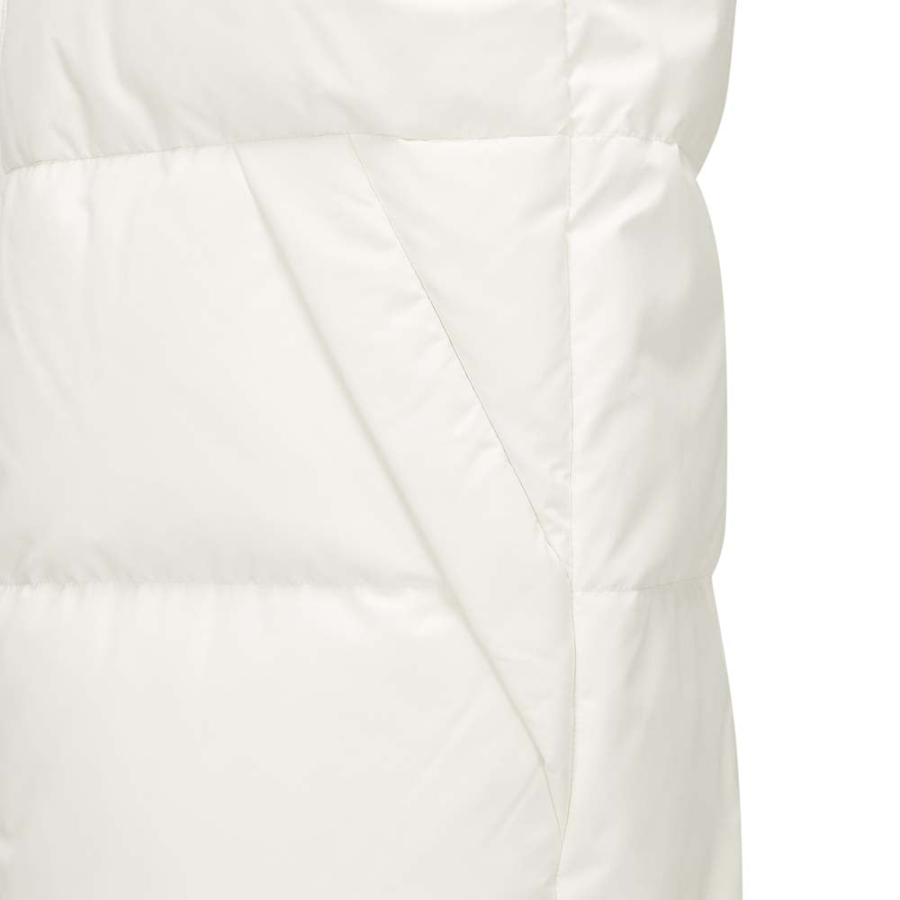 Skechers men's Sport-Utility Woven Down Vest in Vanilla Ice for lifestyle wear