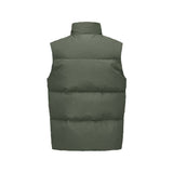 Skechers men's Sport-Utility Woven Down Vest in Kambaba for lifestyle wear