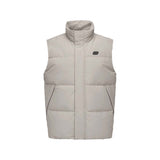 Skechers men's Sport-Utility Woven Down Vest in Roasted Cashew for lifestyle wear