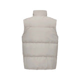 Skechers men's Sport-Utility Woven Down Vest in Roasted Cashew for lifestyle wear