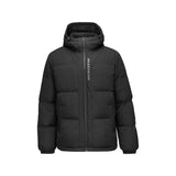 Skechers men's Sport-Utility Woven Down Jacket in Black Beauty for lifestyle wear