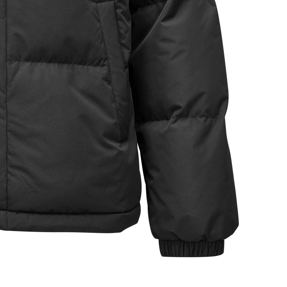 Skechers men's Sport-Utility Woven Down Jacket in Black Beauty for lifestyle wear