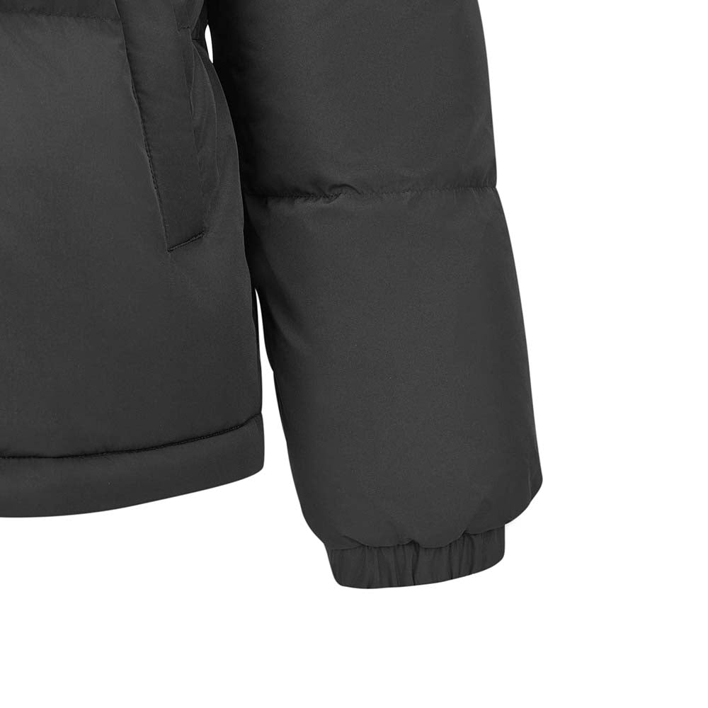Skechers men's Sport-Utility Woven Down Jacket in Black Beauty for lifestyle wear