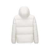 Skechers men's Sport-Utility Woven Down Jacket in Marshmallow for lifestyle wear