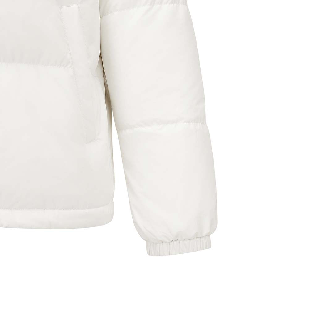 Skechers men's Sport-Utility Woven Down Jacket in Marshmallow for lifestyle wear