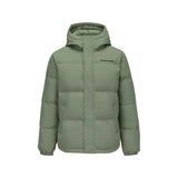 Skechers men's Sport-Utility Woven Down Jacket in Sea Spray for lifestyle wear