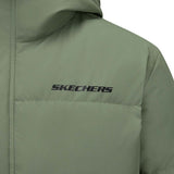 Skechers men's Sport-Utility Woven Down Jacket in Sea Spray for lifestyle wear