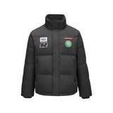 Skechers men's Sport-Utility Woven Down Jacket in Black Beauty for lifestyle wear