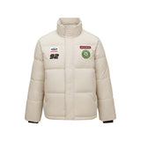 Skechers men's Sport-Utility Woven Down Jacket in Peyote for lifestyle wear