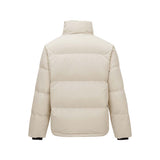Skechers men's Sport-Utility Woven Down Jacket in Peyote for lifestyle wear