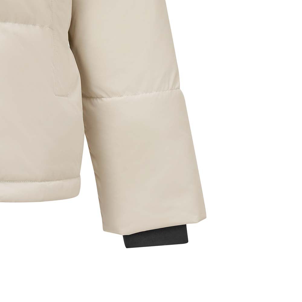 Skechers men's Sport-Utility Woven Down Jacket in Peyote for lifestyle wear