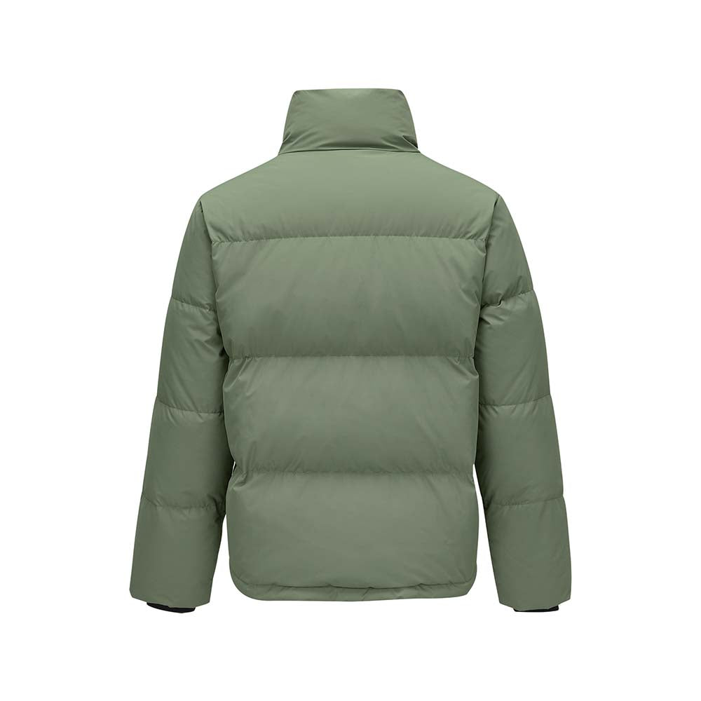 Skechers men's Sport-Utility Woven Down Jacket in Sea Spray for lifestyle wear