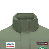 Skechers men's Sport-Utility Woven Down Jacket in Sea Spray for lifestyle wear