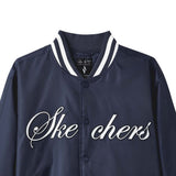 Skechers unisex Sport-Utility Woven Quilted Jacket in Navy Blazer for lifestyle wear