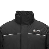 Skechers unisex Sport-Utility Woven Down Jacket in Black Beauty for lifestyle wear
