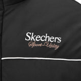 Skechers unisex Sport-Utility Woven Down Jacket in Black Beauty for lifestyle wear