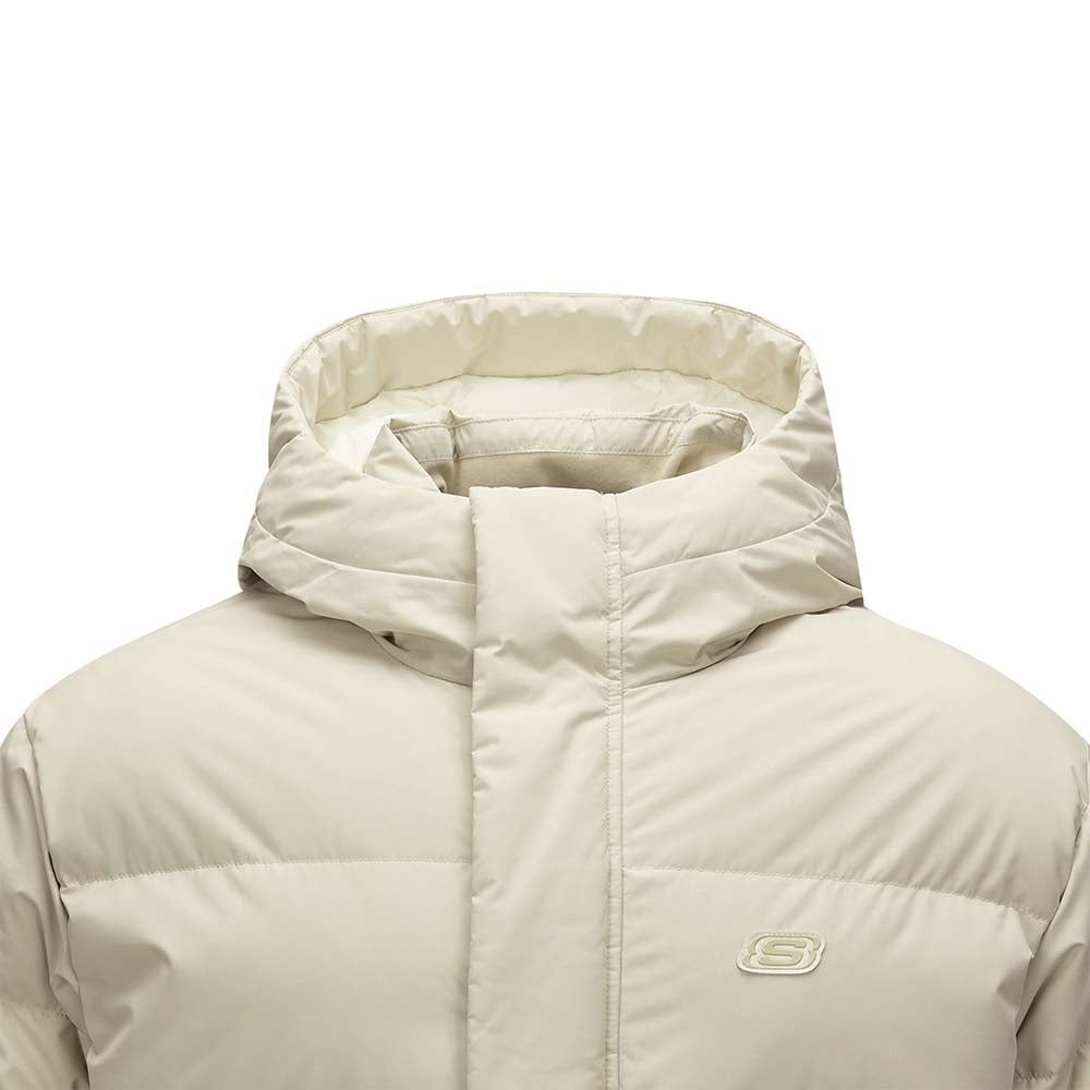 Skechers unisex Sport-Utility Woven Down Jacket in Peyote for lifestyle wear
