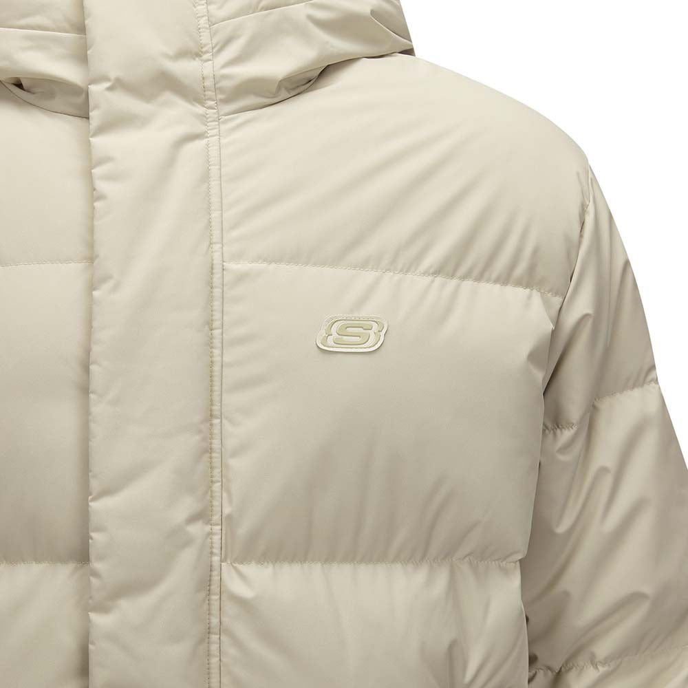 Skechers unisex Sport-Utility Woven Down Jacket in Peyote for lifestyle wear