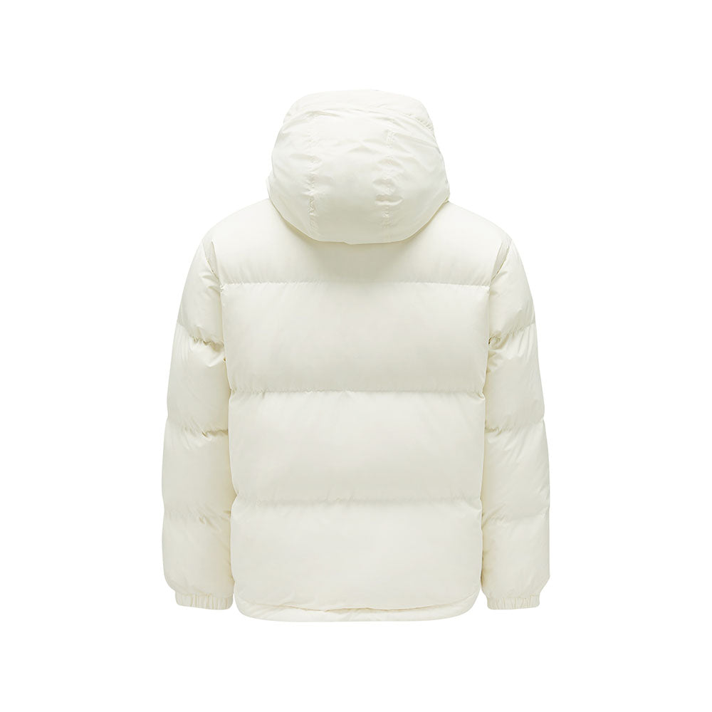 Skechers unisex Sport-Utility Woven Down Jacket in Vanilla Ice for lifestyle wear