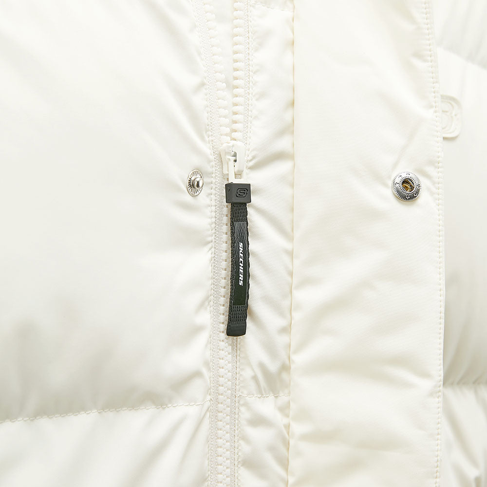 Skechers unisex Sport-Utility Woven Down Jacket in Vanilla Ice for lifestyle wear