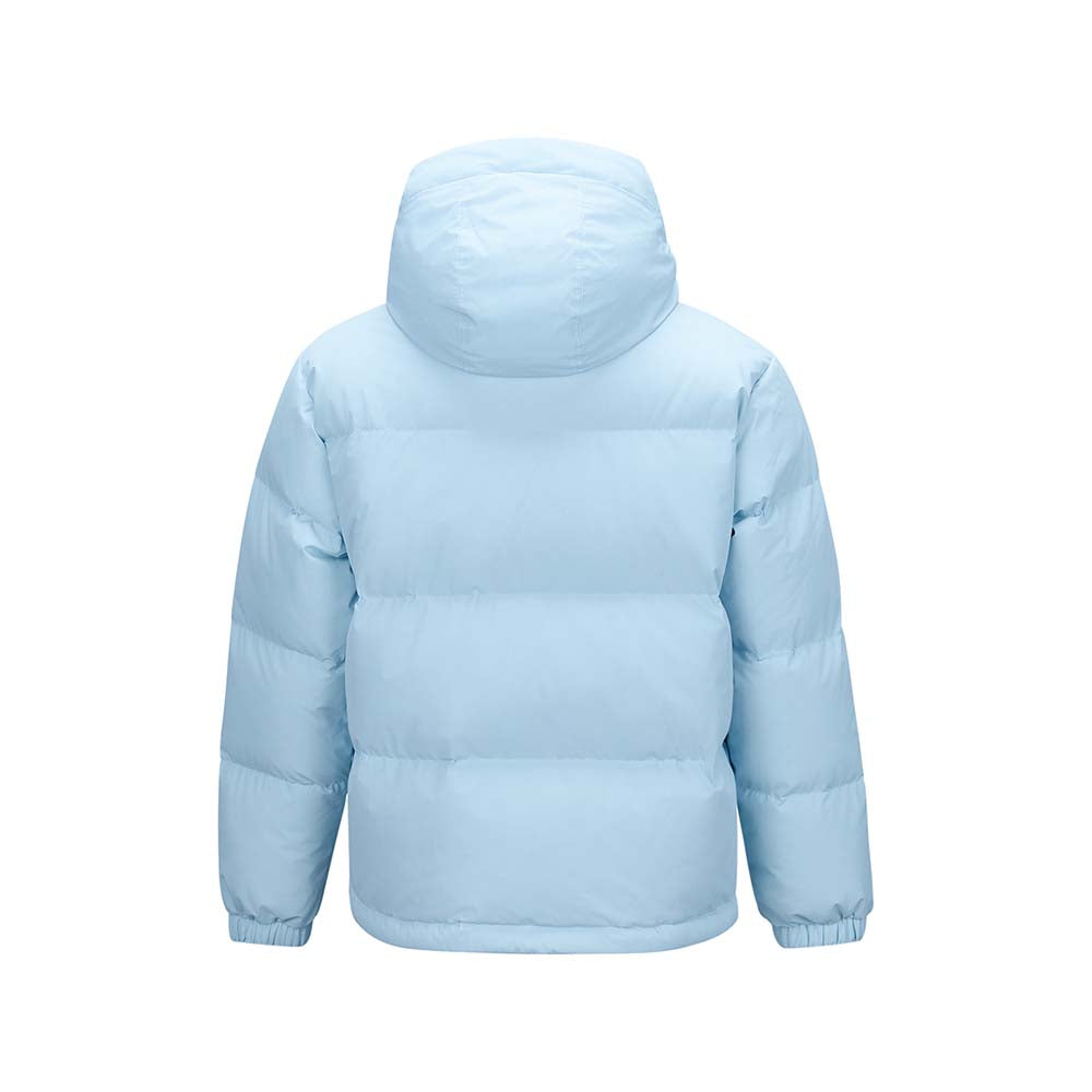 Skechers unisex Sport-Utility Woven Down Jacket in Ice Blue for lifestyle wear