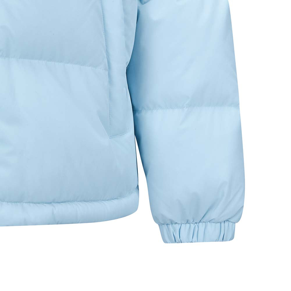 Skechers unisex Sport-Utility Woven Down Jacket in Ice Blue for lifestyle wear