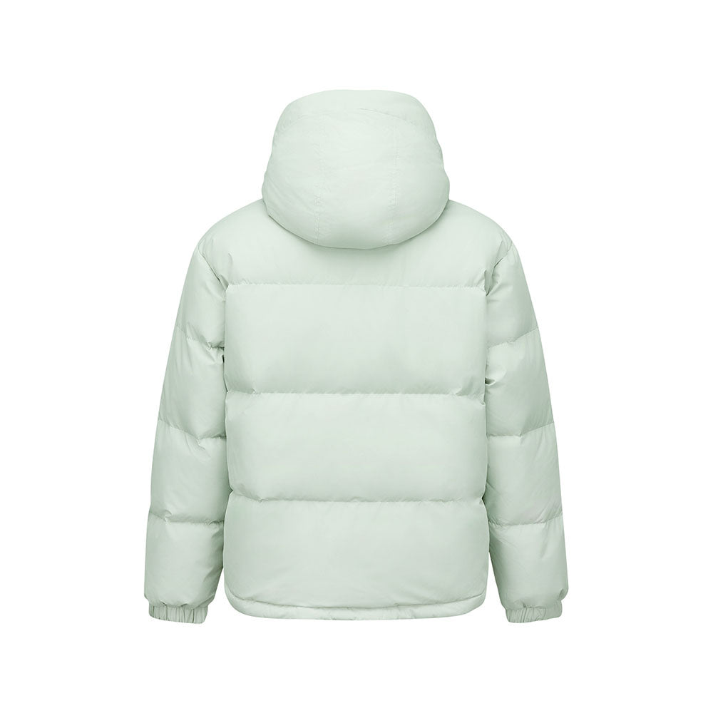 Skechers unisex Sport-Utility Woven Down Jacket in Mercury Green for lifestyle wear