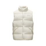 Skechers unisex Sport-Utility Woven Down Vest in Vanilla Ice for lifestyle wear